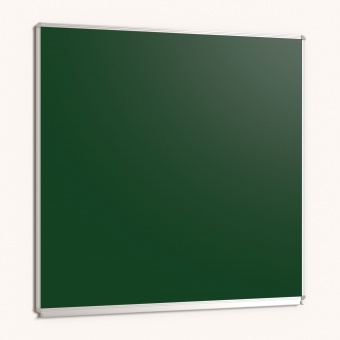 Wandtafel Stahlemaille grün, 120x120 cm, mit durchgehender Ablage, Wandtafel Stahlemaille grün, 120x120 cm, mit durchgehender Ablage,